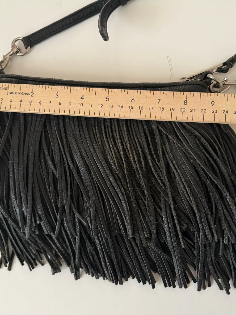 Rebecca Minkoff Black Fringe Leather Crossbody